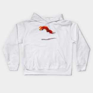 Artistic Jumping Fox Kids Hoodie